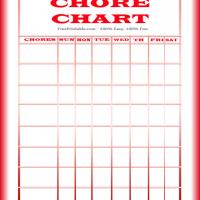 Red Chore Chart