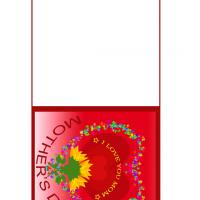 Red I Love You Mom Mother's Day Card