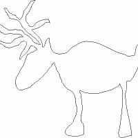 Reindeer Stencil