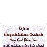 Rejoice Graduation Card