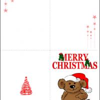 Santa Bear Card