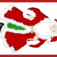 Santa Claus Gift Tag Bookmark