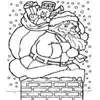 Santa Claus on the Chimney