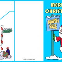 Santa at the North Pole Money Card