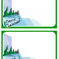 Santa Walking in the Snow Postcards