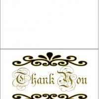 Simple Thank You Card With Graphics