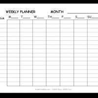 simple weekly planner