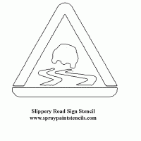 Slippery Road Sign