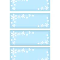 Snowflakes Gift Cards