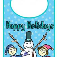 Snowman Holiday Door Hanger