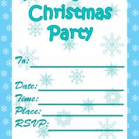 Snowy Christmas Party Invitation