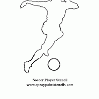 Soccer Stencil