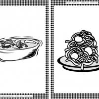 Soup and Spaghetti Flash Cards