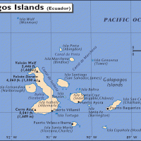 South America- Galápagos Islands General Reference Map