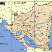 North America- Nicaragua General Reference Map