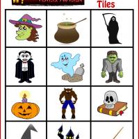 Spooky Halloween Bingo Tiles