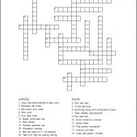 Crossword puzzle sports 