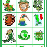 St. Patrick's Day Bingo Tiles