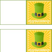 St. Patrick's Day Irish Hat Mini Cards
