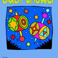 Star Baby Shower Invitation
