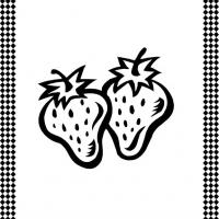 Strawberries Flash Card