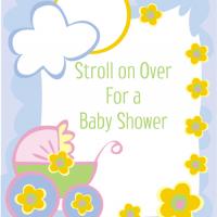 Stroller Baby Shower Invitation