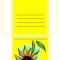 Sunflower Teabag Envelope