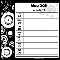 Swirls 2011 Week 19 -  Calendar