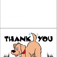 Inspirational 70 Thank You Dog Card