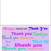 Thank You Notes In Different Fonts