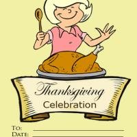 Thanksgiving Cooking Party Invitation