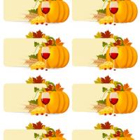 Thanksgiving Harvest Place Cards