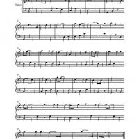 The Spinning Wheel Piano Music Sheet