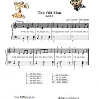 this old man piano music sheet