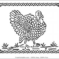 Turkey Stencil