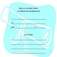 Turquoise Graduation Invitation