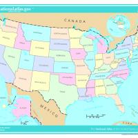 US Map- States in Light Color