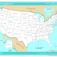 US Map- Unlabeled Capitals