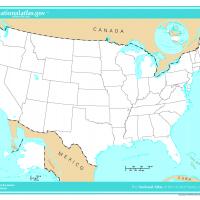united states unlabeled map