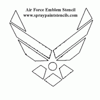 US Air Force Logo Stencil