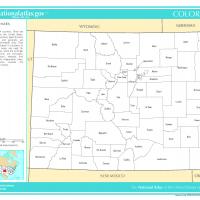 US Map- Colorado Counties