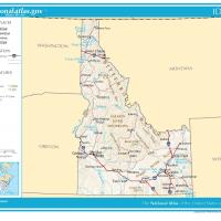 US Map- Idaho General Reference