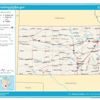 US Map- Kansas General Reference