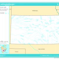 US Map- Kansas Rivers and Streams
