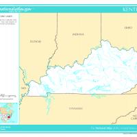 US Map- Kentucky Rivers and Streams