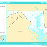 US Map- Maryland Rivers and Streams