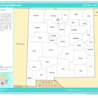US Map- New Mexico Counties