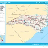US Map- North Carolina General Reference