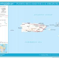 US Map- Puerto Rico and the Virgin Islands General Reference