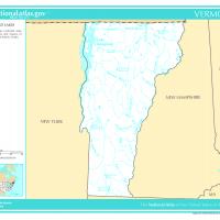 US Map- Vermont Rivers and Streams